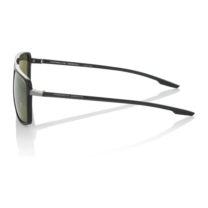 PORSCHE DESIGN Plate And Metal Square Sunglasses Men's Black-2