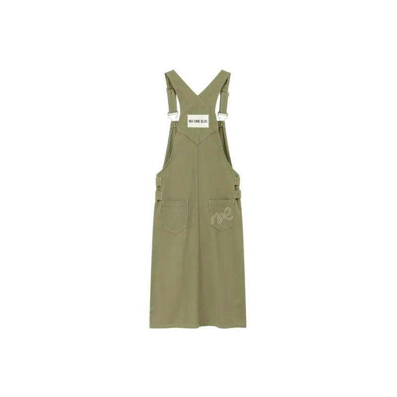 NO ONE ELSE Slip Dresses Women's Gray Pea Green-1