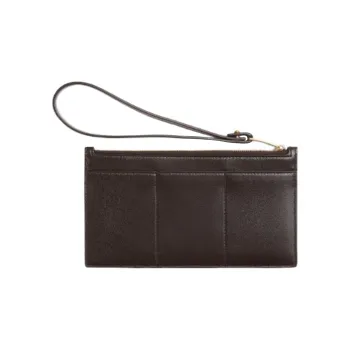 Bottega Veneta Lambskin With Calfskin Clutch Regular Women's Brown