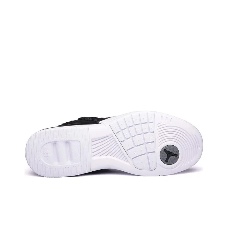 Jordan Academy Cushioning Anti-Slip And Wear-Resistant Mid-Top Basketball Shoes Men's Black-4