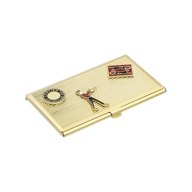 CARTIER Metal Card Holder Unisex Gold-0