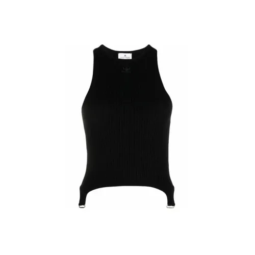 COURREGES Tank Tops Women's Black