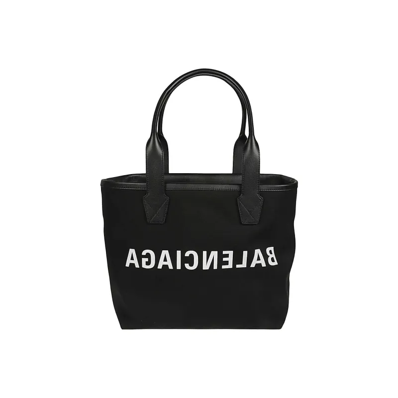 Balenciaga 100% Cotton Tote Bag, Shopping Bag, Handbag Trumpets Women's Black-1