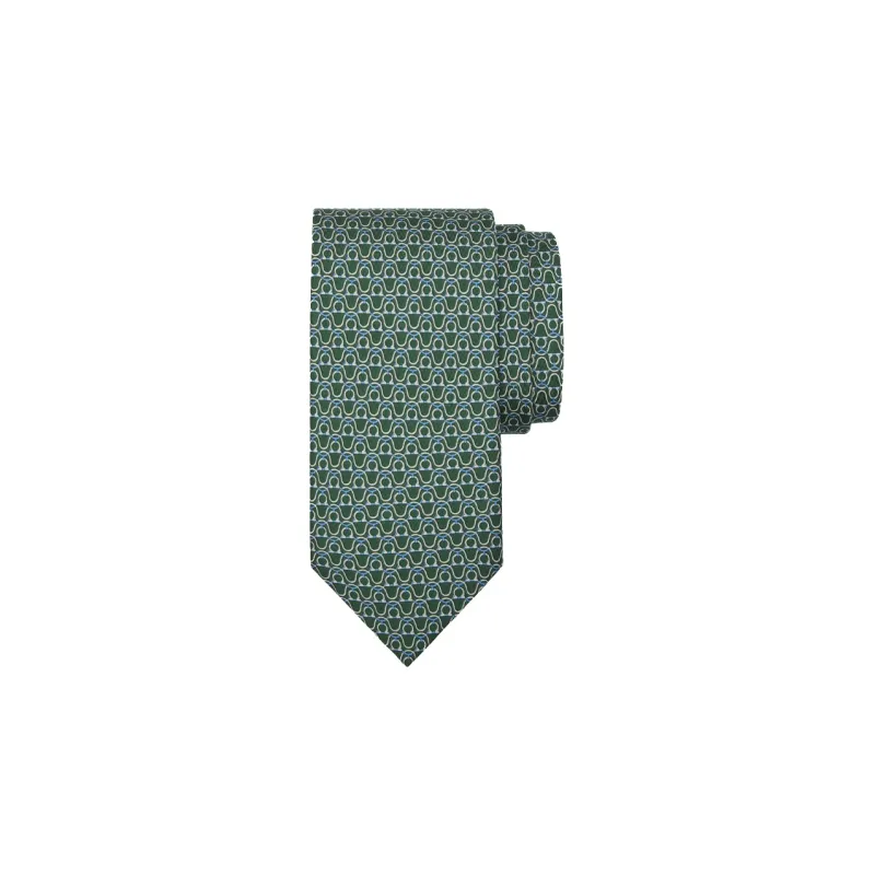 Ferragamo Gancini print Tie-0