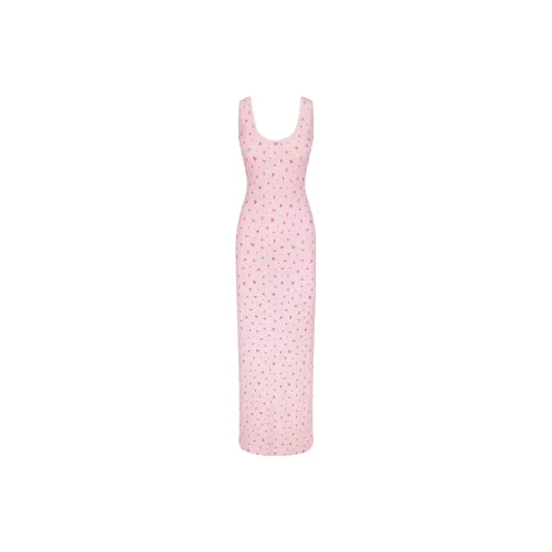 Skims Sleeveless Dresses Women's Rose Print