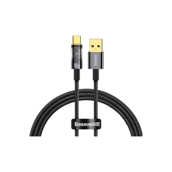 Baseus Type C To Type C USB A Explorer Collection Smart Power Bank Fast Charging Cable 100W 1/2 Meter Length