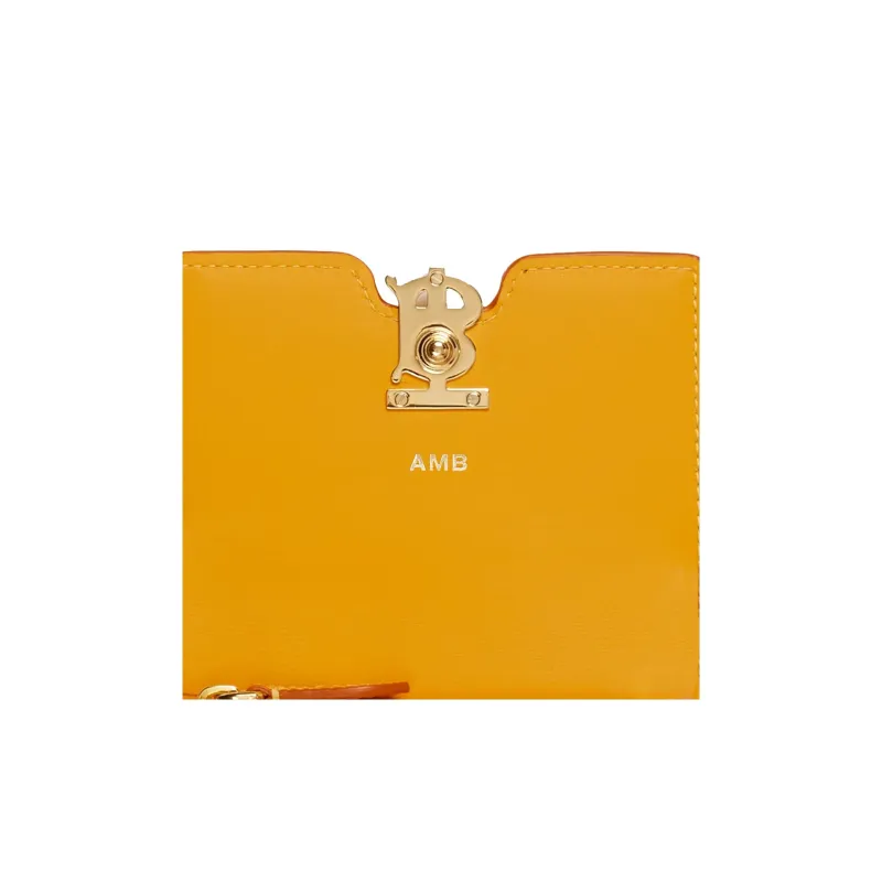 Burberry Calfskin Wallet Women's Orange-3