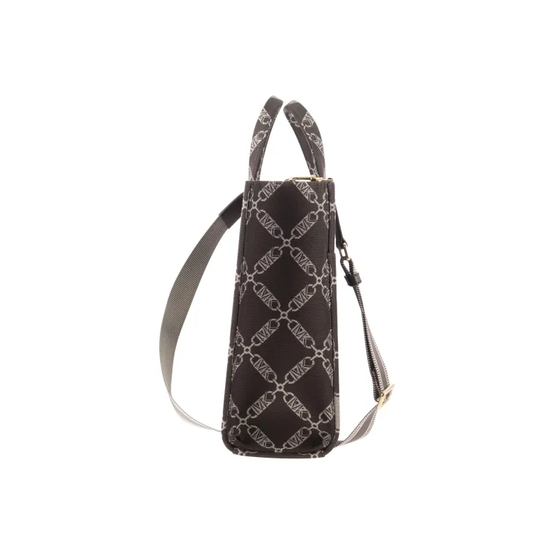 MICHAEL KORS Cotton Tote Bag, Shopping Bag, Shoulder Bag, Crossbody Bag, Handbag Women's Chocolate-2