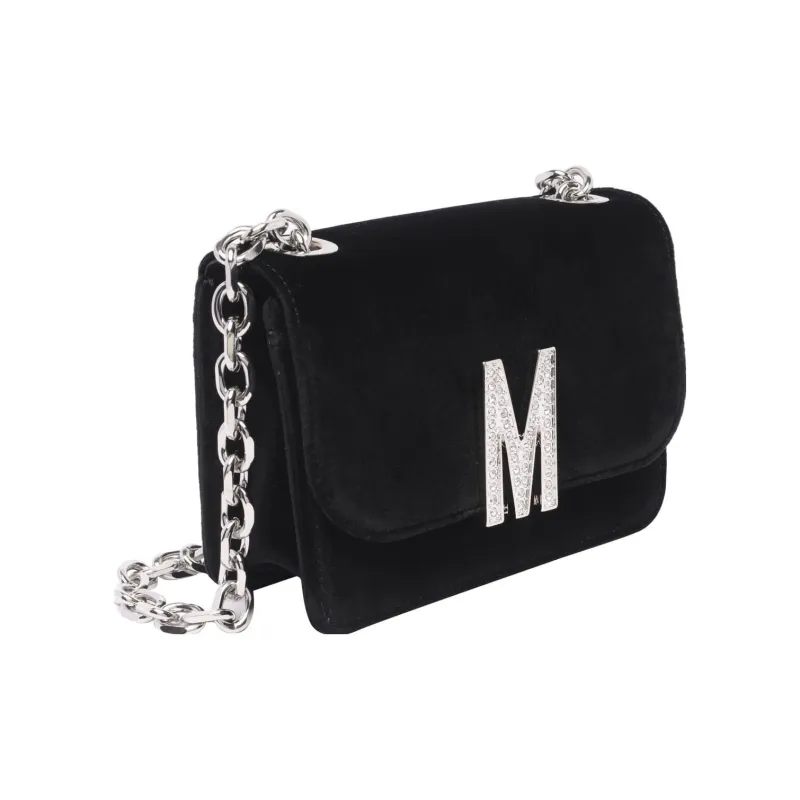 MOSCHINO Fabric Crossbody Bag Shoulder Bag Women's Black-1