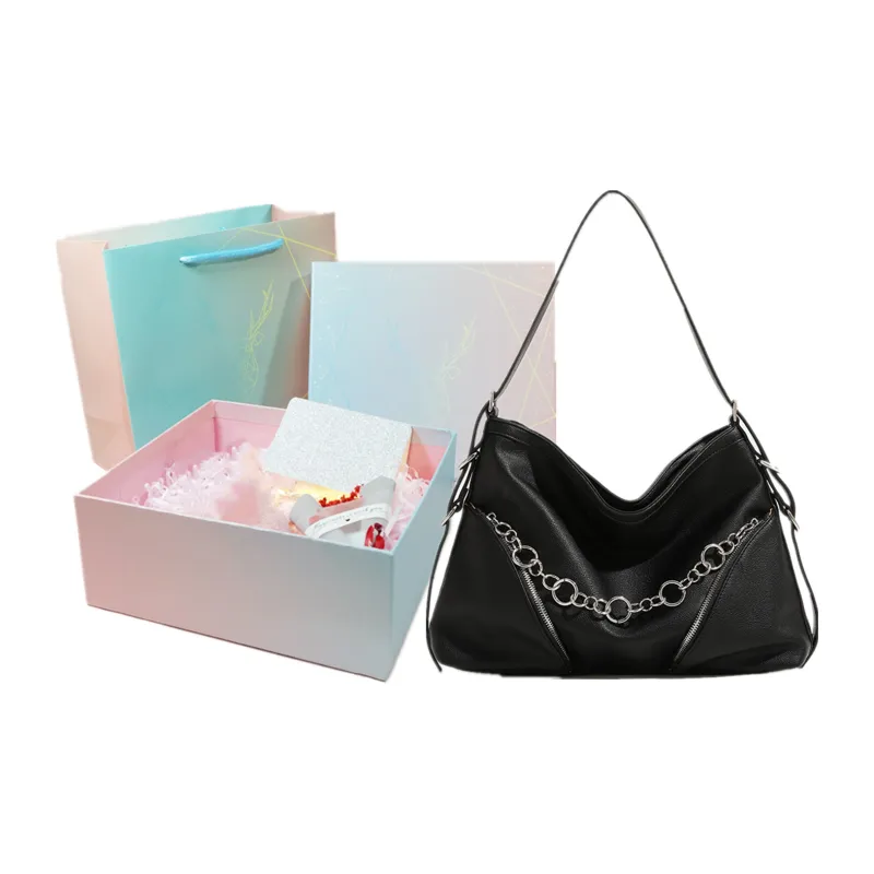 NOMK PU Shoulder Bag, Handbag, Crossbody Bag, Shoulder Bag Women's Champagne-8