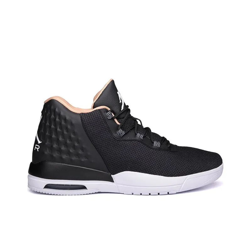 Jordan Academy Cushioning Anti-Slip And Wear-Resistant Mid-Top Basketball Shoes Men's Black-1