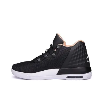 Jordan Academy Cushioning Anti-Slip And Wear-Resistant Mid-Top Basketball Shoes Men's Black