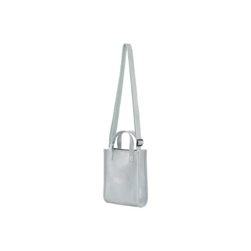 PUMA Polyurethane Tote Bag Shopping Bag Shoulder Bag Crossbody Bag Mini Women's Gray