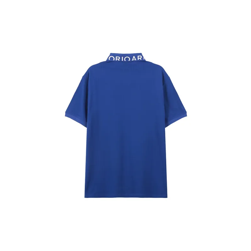 EMPORIO ARMANI SS23 Polo Shirt Men's Royal Blue-1
