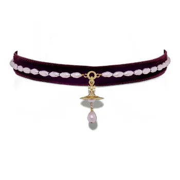 Vivienne Westwood Crystal Necklaces Women's Dark Red