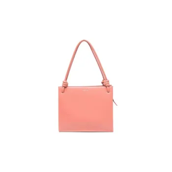 JIL SANDER Calfskin One Shoulder Handbag Women's Coral Pink