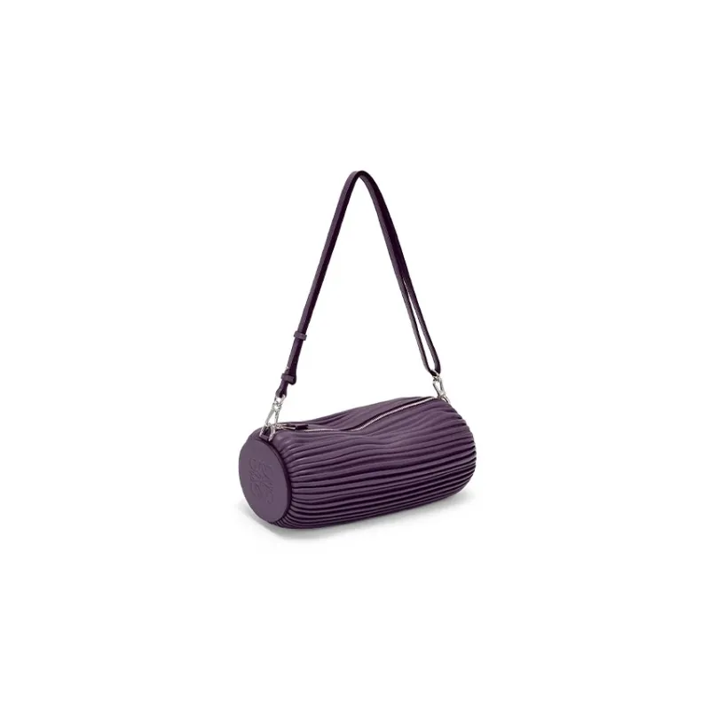 LOEWE Nappa Sheepskin Handbag, Shoulder Bag Women's Dark Purple-0