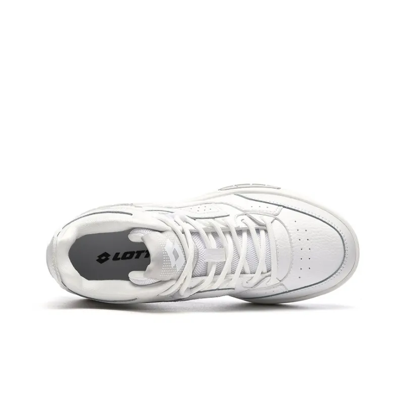 LOTTO Slip-Resistant Water-Resistant High-Top Skateboard Shoes Men's White-2