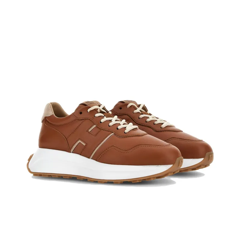 HOGAN Leather Lace-up Sneakers-1