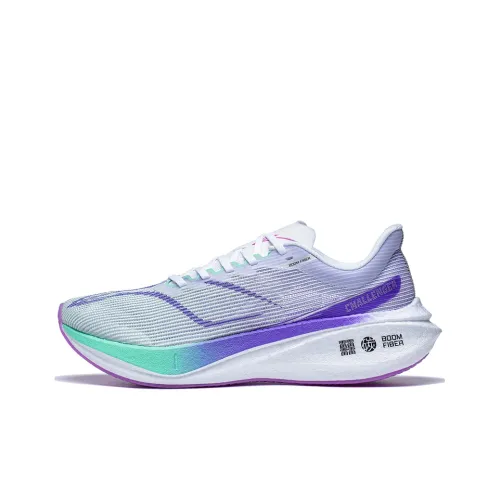 LINING Feidian 3 Challenger Running Shoes Women's Low-Top Standard White/Fluorescent Light Green