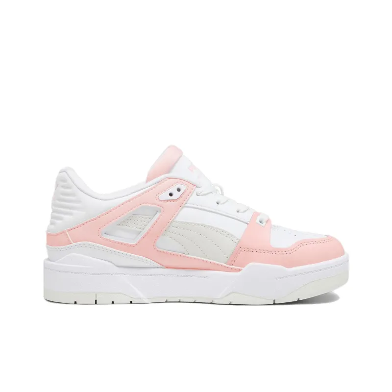 PUMA Slipstream Anti Slip Wear Resistant Low Top Skateboard Shoes Women's White Pink-1
