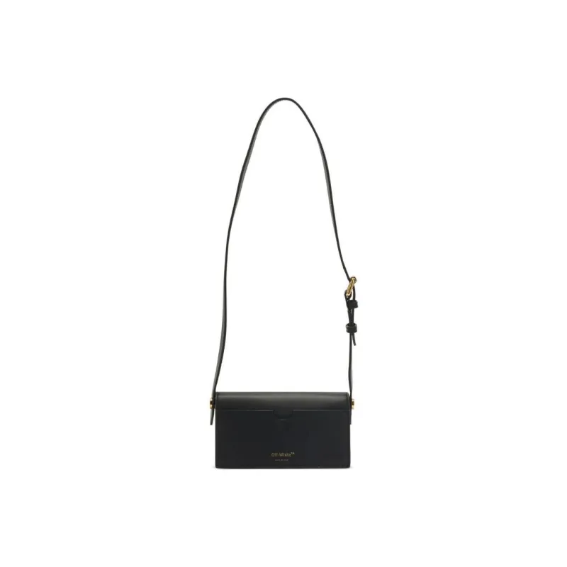 OFF WHITE Cross 21 Shoulder Bag Black/Gold-2