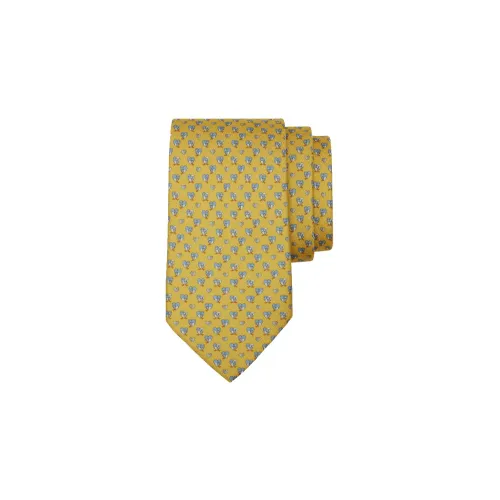 Ferragamo Terrier-print Silk Tie
