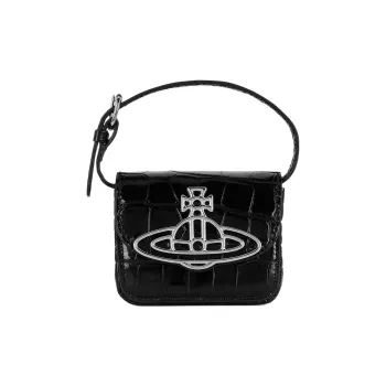 Vivienne Westwood Linda Cow Leather Handbag Mini Women's Black
