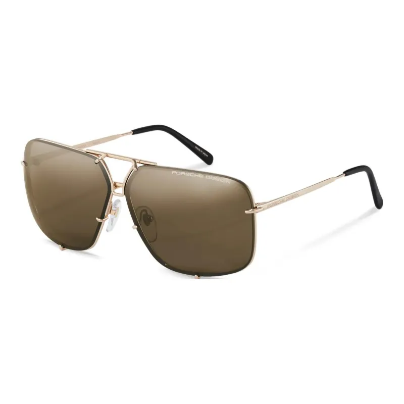 PORSCHE DESIGN Pure Titanium Square Sunglasses Unisex-0