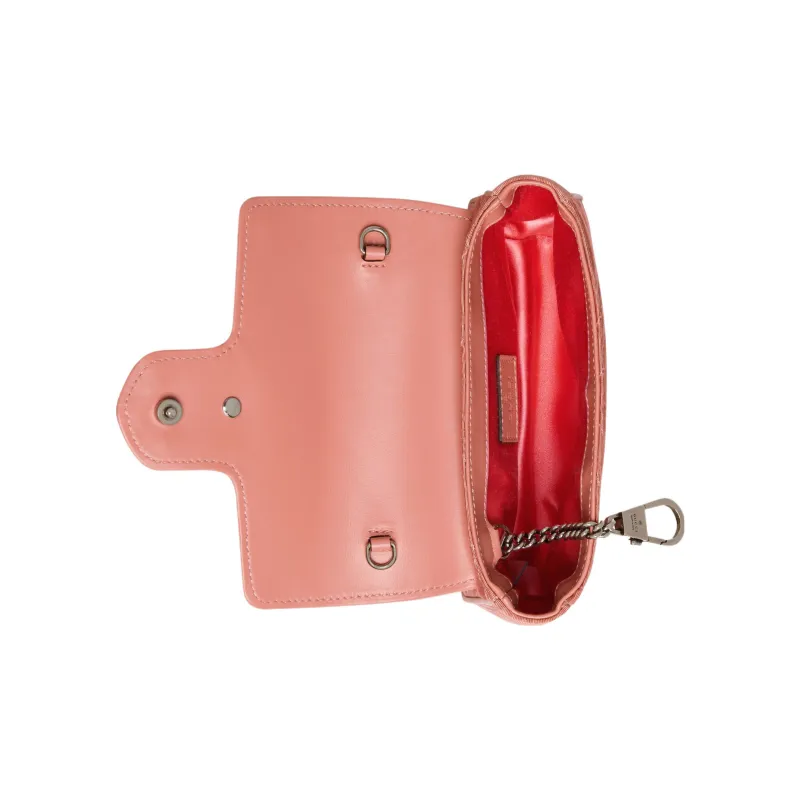 GUCCI Cloud Pattern Fabric With Leather Trim Shoulder Bag, Fanny Pack Regular Women's Pink-7
