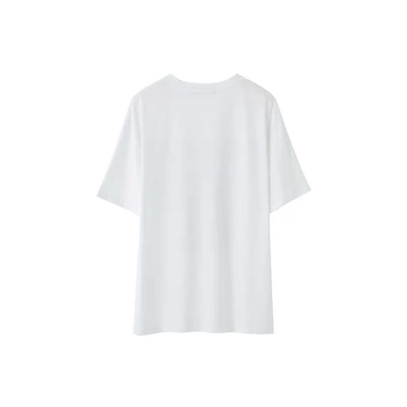 SOON FLOWER Summer T Shirt Women's White-1