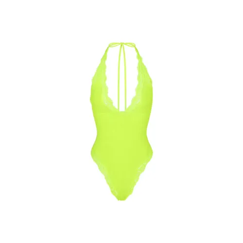 Skims Bodysuits Women's Neon Yellow