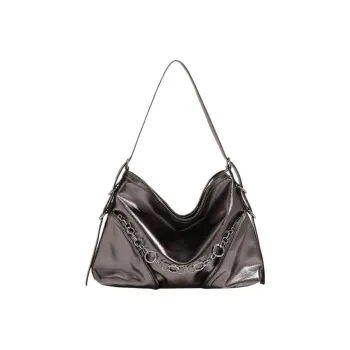 NOMK PU Shoulder Bag, Handbag, Crossbody Bag, Shoulder Bag Women's Champagne