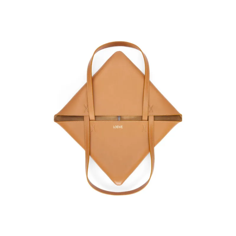 LOEWE Calfskin Tote Bag, Shopping Bag, Handbag Women's Brown-3