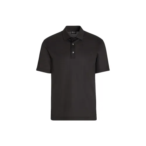 Ermenegildo Zegna Polo Shirts Men Black