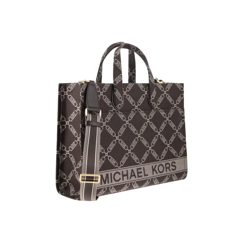 MICHAEL KORS Cotton Tote Bag, Shopping Bag, Shoulder Bag, Crossbody Bag, Handbag Women's Chocolate-1
