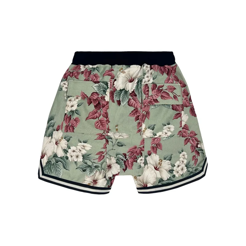 JUNGLE GURL Basketball Straight Fit Casual Shorts Unisex Ice Blue-1
