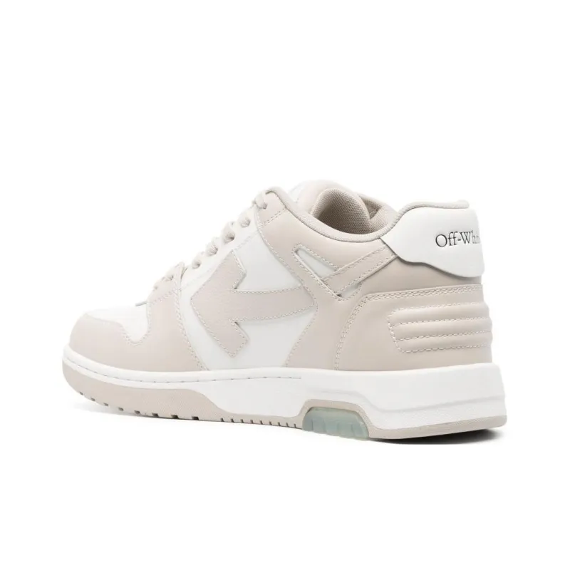 OFF WHITE Out Of Office Round Toe Lace Up Sneakers-3