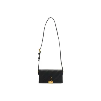 OFF WHITE Cross 21 Shoulder Bag Black/Gold