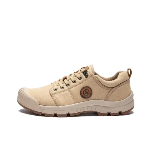 AIGLE Tl Low Cvs Anti-Slip Wear-Resistant Low-Top Outdoor Shoes Men's Beige Brown