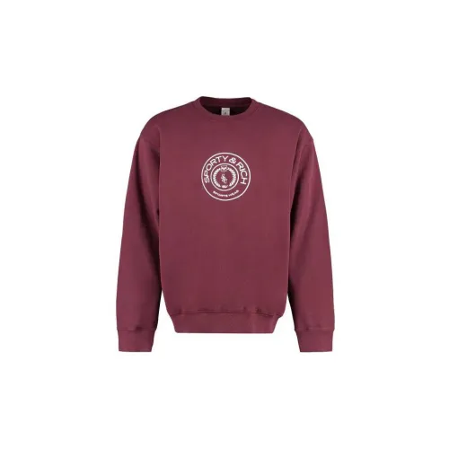 SPORTY & RICH Sweatshirts Men Burgundy