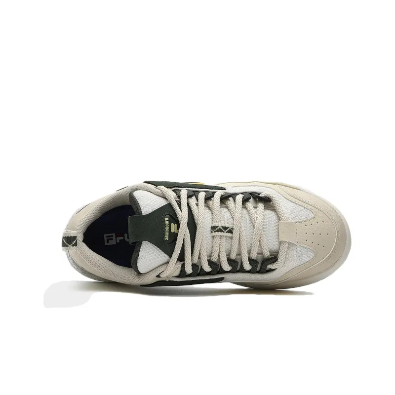 FILA FUSION Nollie Sneakers 'Beige Black White' Women's-2
