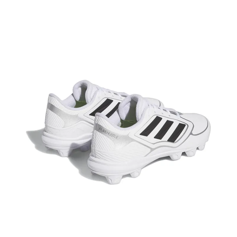 Adidas Purehustle 3 Md Cloud White Core Black Silver Metallic Women's-3