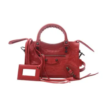 Balenciaga Neo Cagole City Sheepskin Shoulder Bag Crossbody Bag Handbag Women's Red