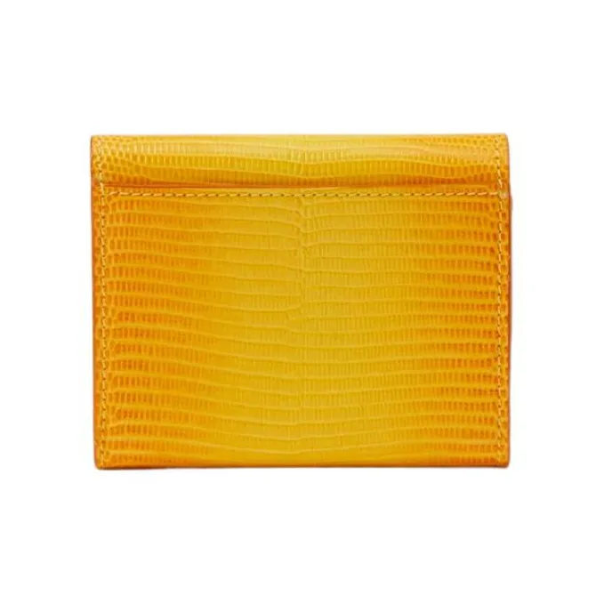 Burberry Calfskin Wallet Women's Orange-2