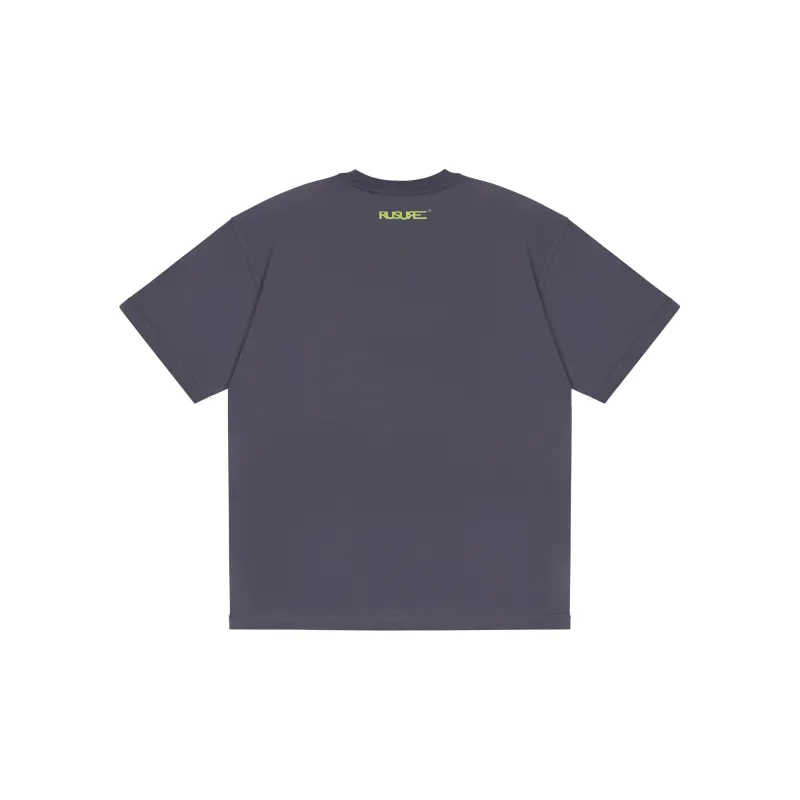 Rusure Short Sleeved T Shirts Unisex White/Gray-3