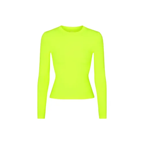 Skims T-Shirts Women's Neon Yellow