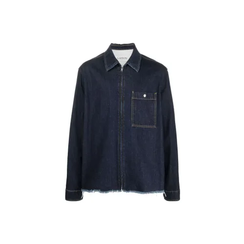 Lanvin Jackets Men Marine Blue