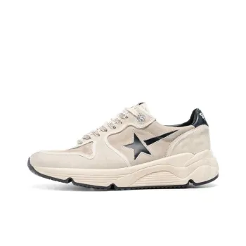 Golden Goose Running Sole Low Top Casual Shoes Men's Beige Black Vintage Version