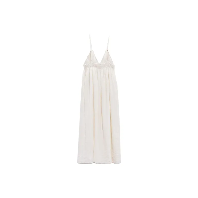 ZARA Slip Dresses Women's White-1